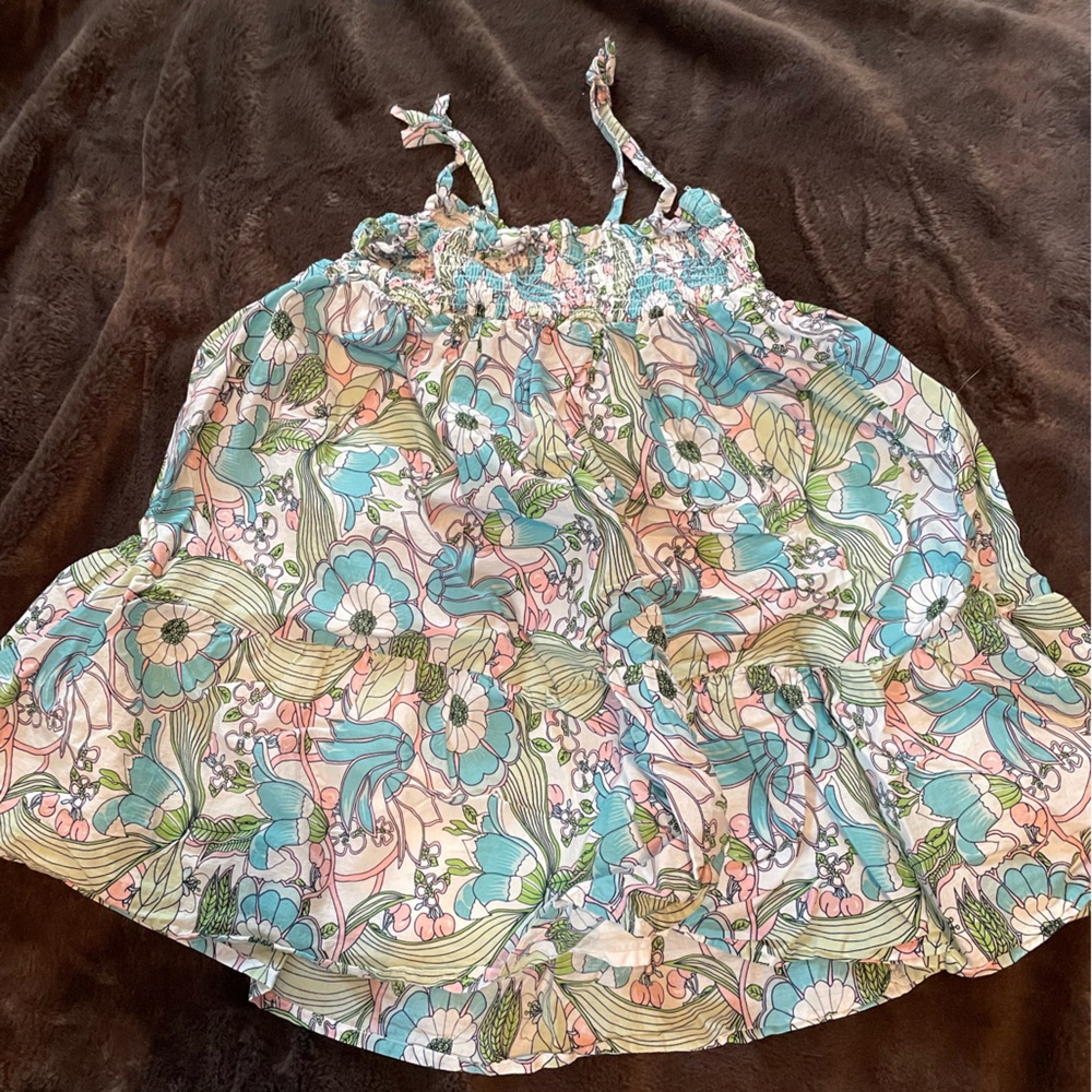 Janie and Jack Flower Print Kid’s Dress Size 7